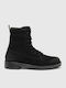 D-Throuper Ghete dama de piele Αρβυλάκια Negru