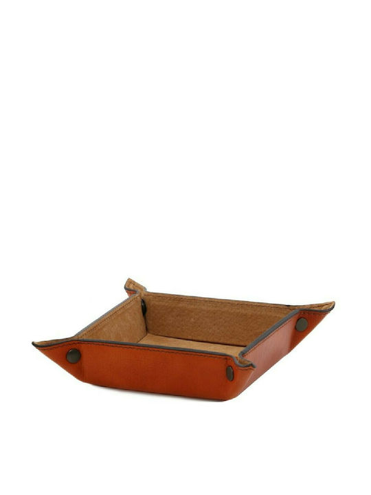 Tuscany Leather Σταχτοδοχείο Τσιγάρου Δερμάτινο Honey Μελί