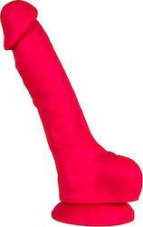 Alive Dildo Adam Silicone Реалистично дилдо с Топки и Вендуза Розов 21см