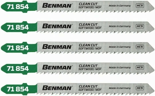 Benman 71854 Blade 10TPI for Wood 100mm 5pcs
