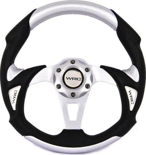 Autoline Volan Auto CL-570 Triactin cu Diametru 32cm Negru/Argintiu