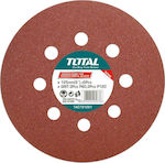 Total Orbital Sander Sheet K120 / K80 with 8 Holes 125x125mm 5pcs