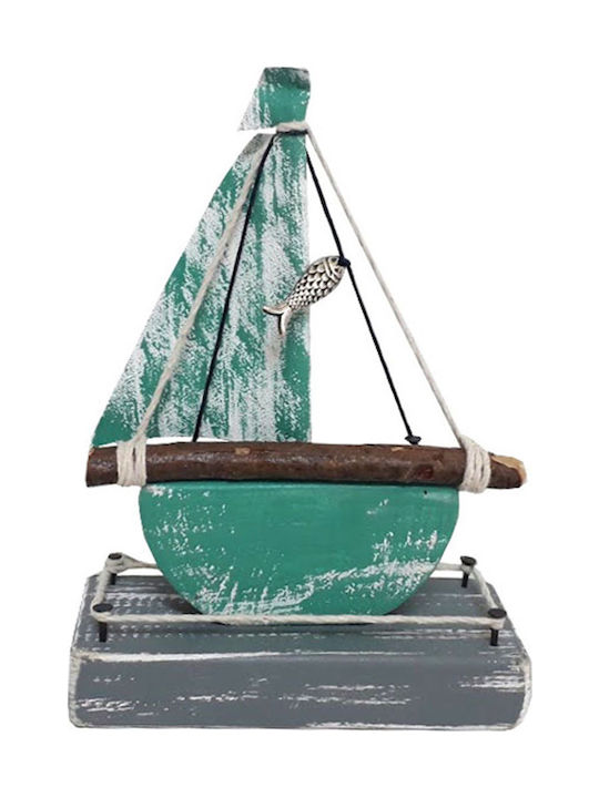 Kapadakis Wood Art Wooden Miniature Ship 11x6x5cm