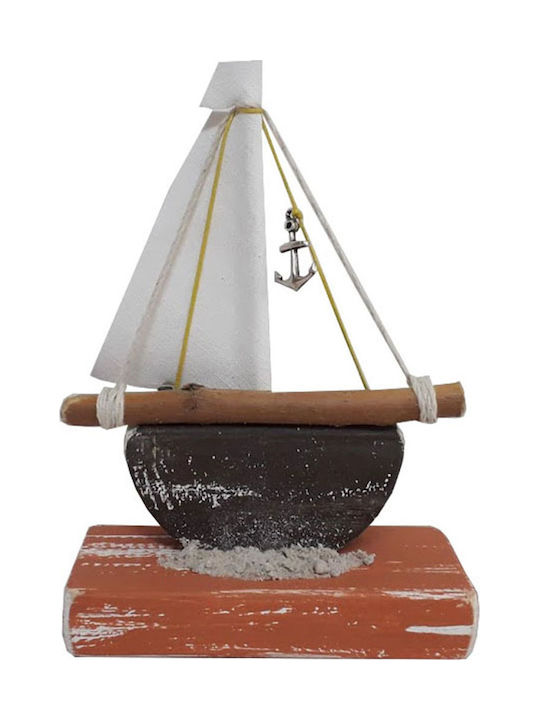 Kapadakis Wood Art Wooden Miniature Ship 11x6x5cm