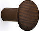 Inofix Wooden Wall Hanger Brown 4x4.5x4cm