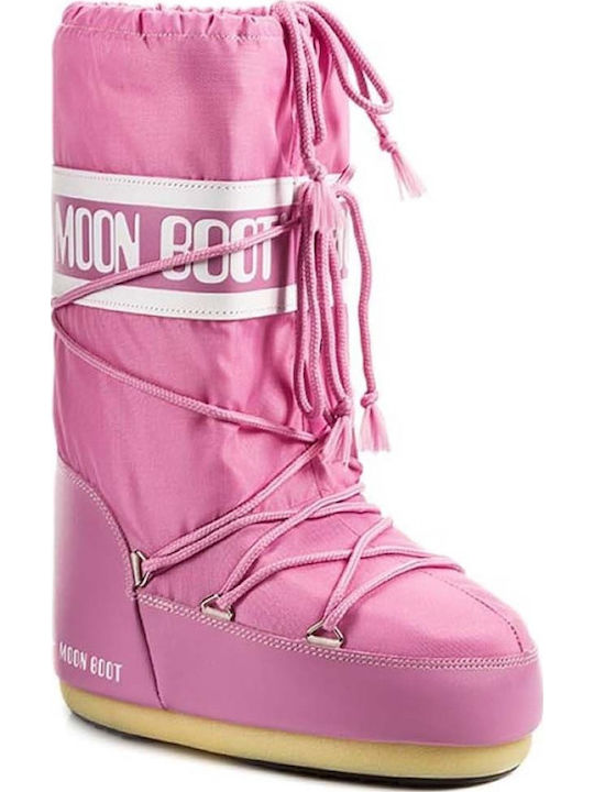 Moon Boot Icon Παιδικές Μπότες Χιονιού Ροζ