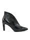 Women's Patent Leather Ankle Boots Black