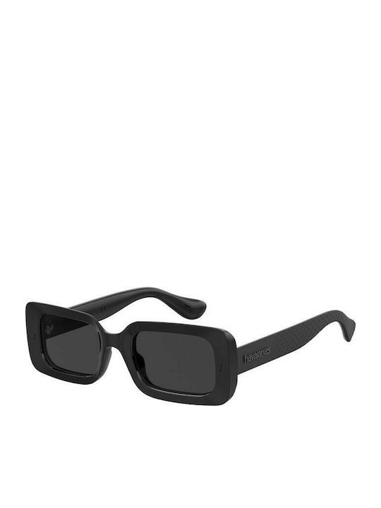 Havaianas Sampa Дамски Слънчеви очила с Черно Пластмасов Рамка и Черно Леща Sampa 807/IR