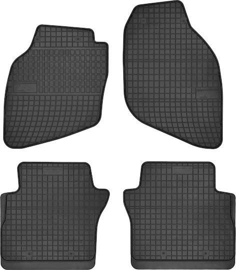 Frogum Σετ Μπροστινά και Πίσω Πατάκια 4τμχ για Honda Jazz 2003-2010 Μαύρα