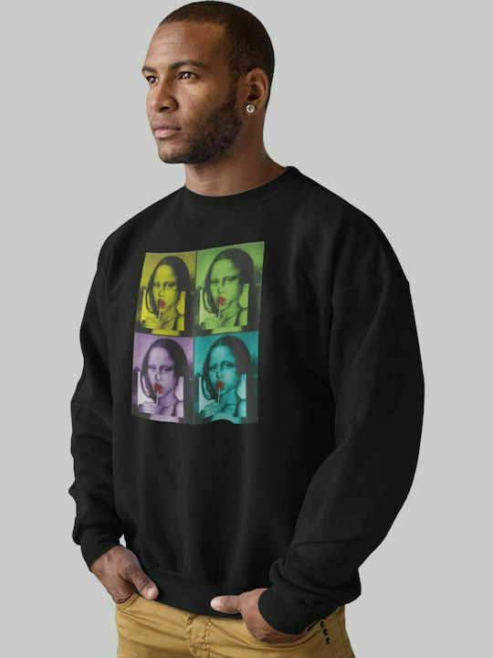 Mona Lisa Sweatshirt - SCHWARZ