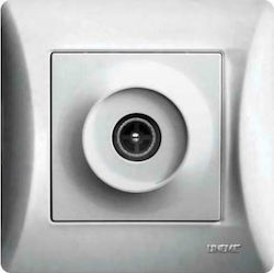 Lineme TV Antenna Socket Terminal in Silver color 50-00116-5