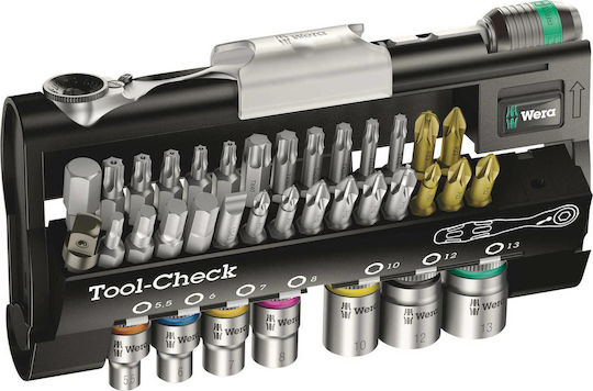 Wera Tool-Check 1 SB Καστάνια με Καρυδάκια 1\4" 38τμχ
