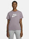 Nike Heritage Γυναικείο Αθλητικό T-shirt Λιλά