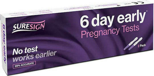 Suresign 6 Day Early Τεστ Εγκυμοσύνης 2τμχ