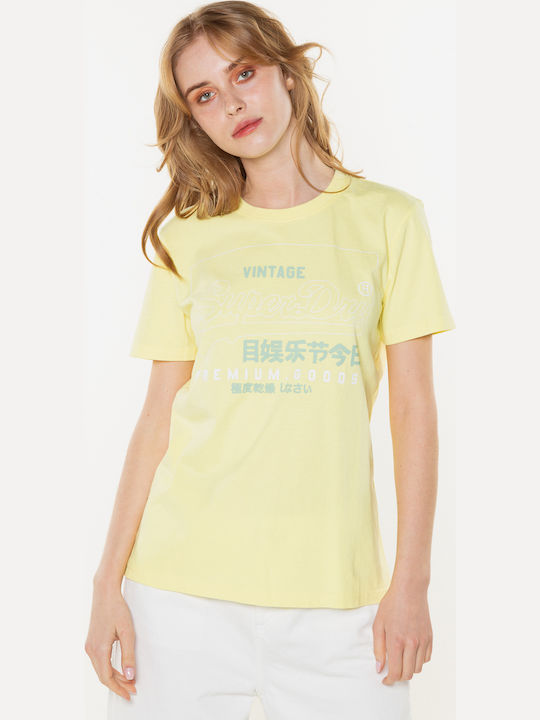 Superdry Charlock Γυναικείο T-shirt Lime