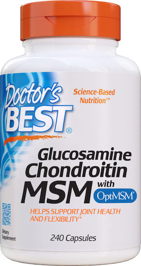 Doctor's Best Glucosamine Chondroitin MSM Συμπλήρωμα για την Υγεία Αρθρώσεων & Οστών 240 κάψουλες