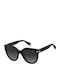 Marc Jacobs Women's Sunglasses with Brown Tartaruga Horn-Rimmed Frame and Grey Gradient Lenses MJ1011/S 807/9O