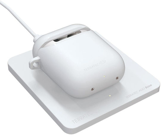 TerraTec ADD Suport de încărcare în culoarea Alb pentru Apple AirPods 1 / AirPods 2