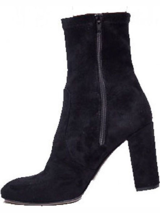 Moods Shoes 1513 Suede Γυναικεία Μποτάκια Αστρα...