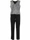 Women's Sleeveless One-piece Suit Black