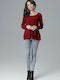 Lenitif L020 Women's Long Sleeve Sweater Red