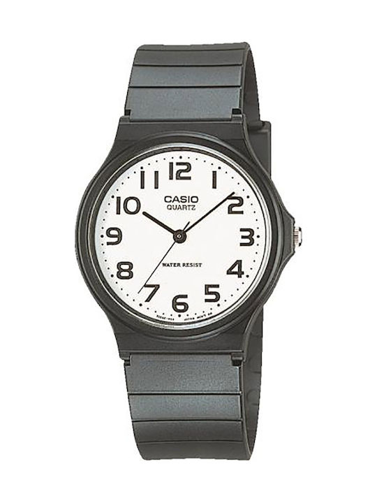 Casio Ανδρικό Ρολόι 33.8mm Μπαταρίας με Μαύρο Κ...