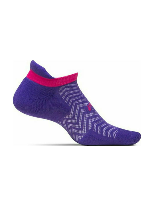 Feetures High Performance FA50092 Running Socks Purple 1 Pair