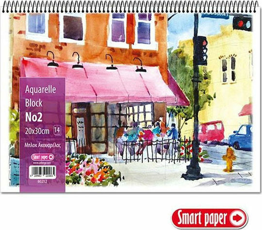 +Efo Watercolour Pad Smart Paper Watercolour Pad 14 Sheets No. 2 / 20x30cm 14 Sheets (Μiscellaneous Designs)