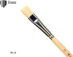 Lineo School Plaque Paint Brush Πινέλο Πλακέ No8 No8