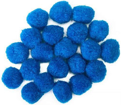 Uni Pap Pom Pom Handwerk Blau Set 20Stück