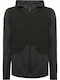 Athmos Men's Fleece Hooded Cardigan with Zipper Black