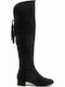 Carey Wildleder Damenstiefel Schwarz