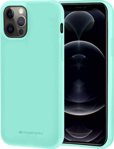 Mercury Soft Feeling Задна корица Силикон Тюркоазен (iPhone 12 Pro Max)