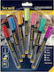 Securit Chalk Marker Markers Set Blackboard Liquid Chalk με Λεπτή Μύτη 1-2mm 7pcs