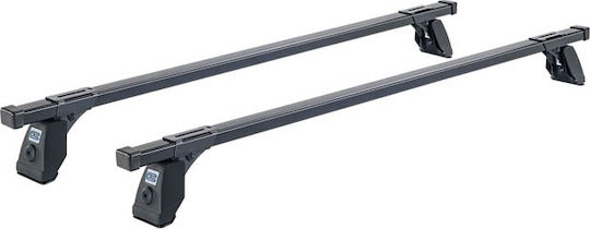 Auto Gs Μπάρες Οροφής Μεταλλικές για Seat Inca (Σετ με πόδια) Μαύρες