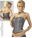 Cottelli Collection Sexy Corset Blue & Silver