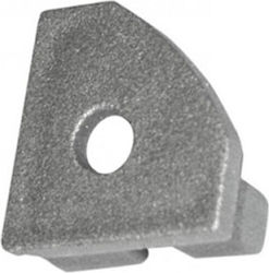 Adeleq Cap for LED Strip Accessories Mit Loch für Aluminium Eckprofil 30-0573