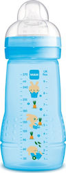 Mam Easy Active Πλαστικό με Θηλή Σιλικόνης για 2+ μηνών Κουνελάκια - Μπλε 270ml