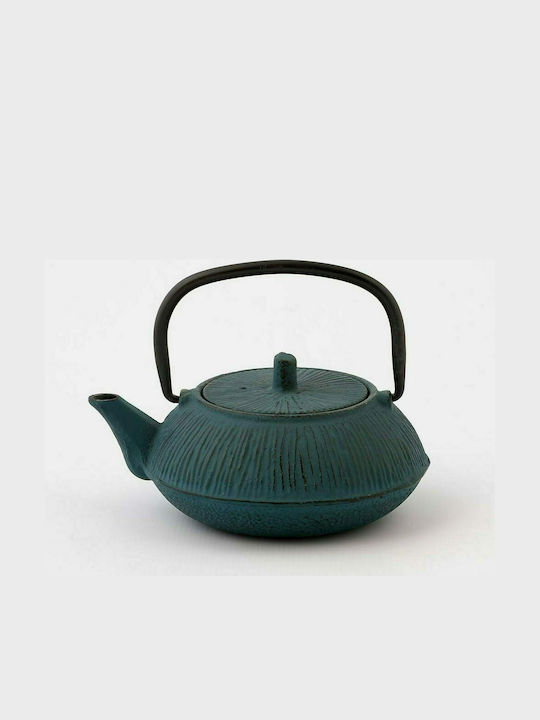 Persephone Tea Set with Filter Cast Iron in Turquoise Color 300ml 1pcs