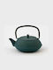 Persephone Teapot with Filter Cast Iron Turquoise 300ml