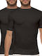 Men's Undershirts Short-sleeved in Black Color 2Pack