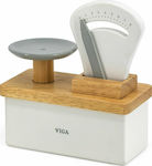 Viga Toys Kids Household Appliance Viga Weighing Scale made of Wood for 3+ Years Old