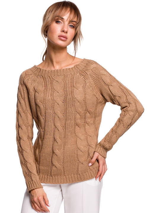 MOE M511 Damen Langarm Pullover Beige MOE511