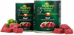 Nuevo Super Premium Canned Wet Dog Food with Beef 1 x 400gr