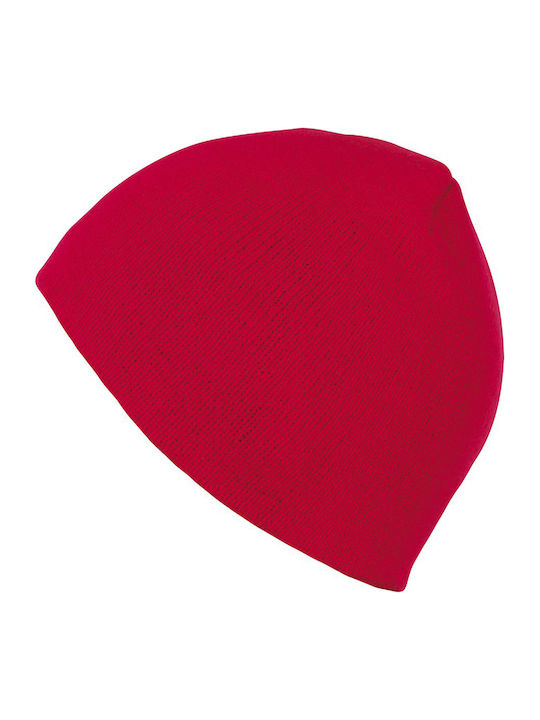 Sol's Bronx 88122 Knitted Beanie Cap Red