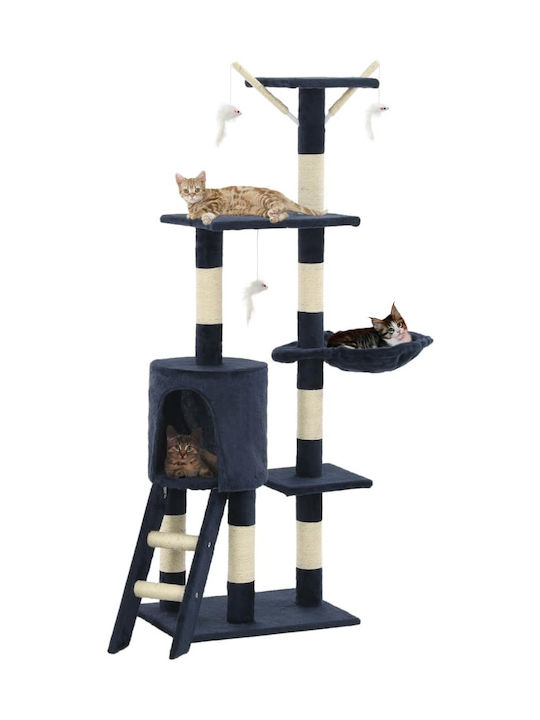vidaXL Scratching Post Cat Trees Blue 5 levels ...
