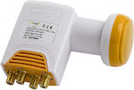 Golden Media 204MS+ Universal LNB 4 Ieșiri 0.1dB