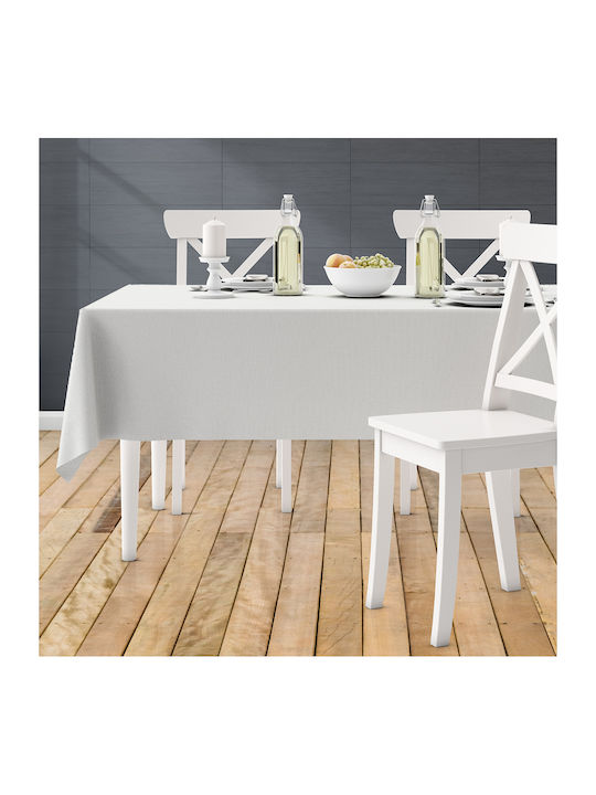 Lino Home Renas Polyester Checkered Tablecloth 209 Off White 140x140cm