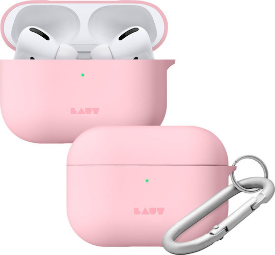 Laut Huex Pastels Husă cu cârlig în culoarea Roz pentru Apple AirPods Pro