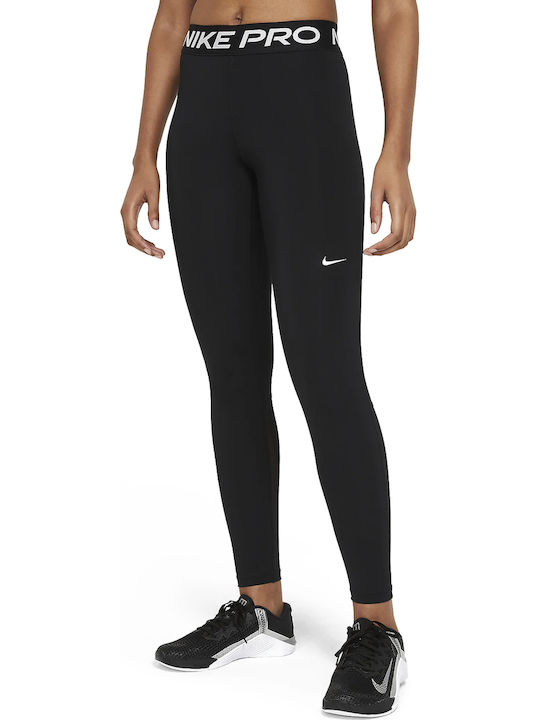 Nike Dri-Fit Pro 365 Training Γυναικείο Μακρύ Κολάν Ψηλόμεσο Μαύρο